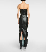Rick Owens Bustier-detail denim gown