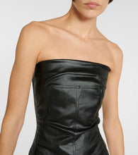 Rick Owens Bustier-detail denim gown