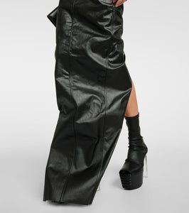 Rick Owens Bustier-detail denim gown