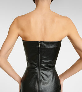 Rick Owens Bustier-detail denim gown