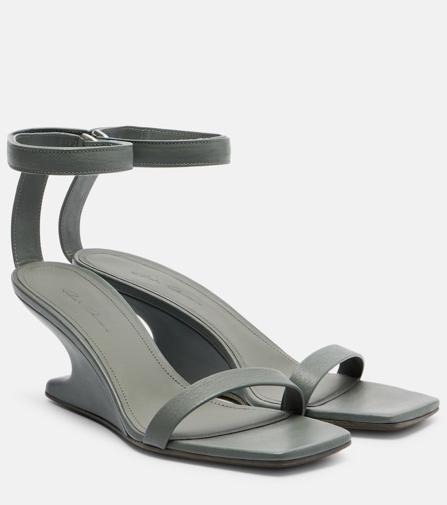 Rick Owens Cantilever leather sandals