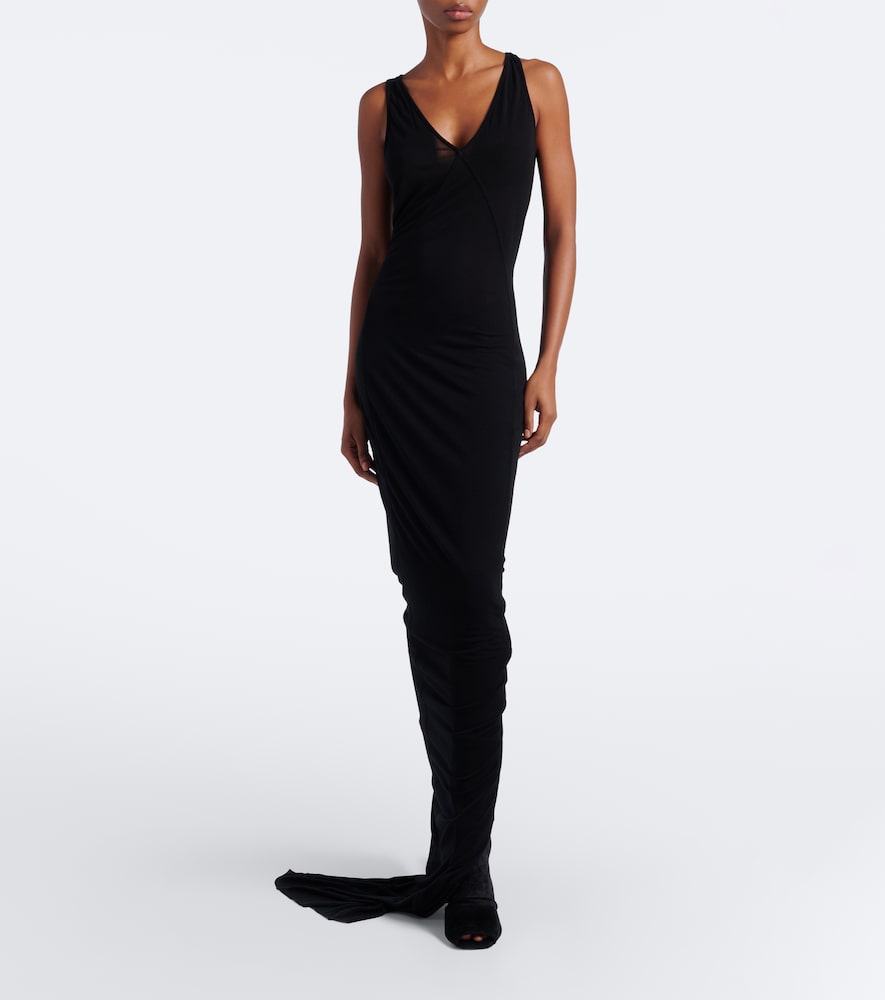 Rick Owens Cantilever velvet jersey ankle boots
