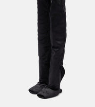 Rick Owens Cantilever velvet over-the-knee boots