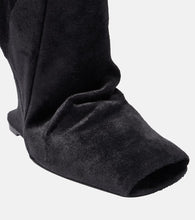 Rick Owens Cantilever velvet over-the-knee boots
