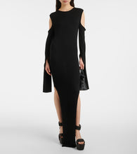 Rick Owens Caped wool maxi dress