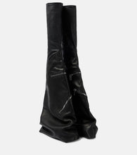 Rick Owens Cargoflares leather knee-high boots