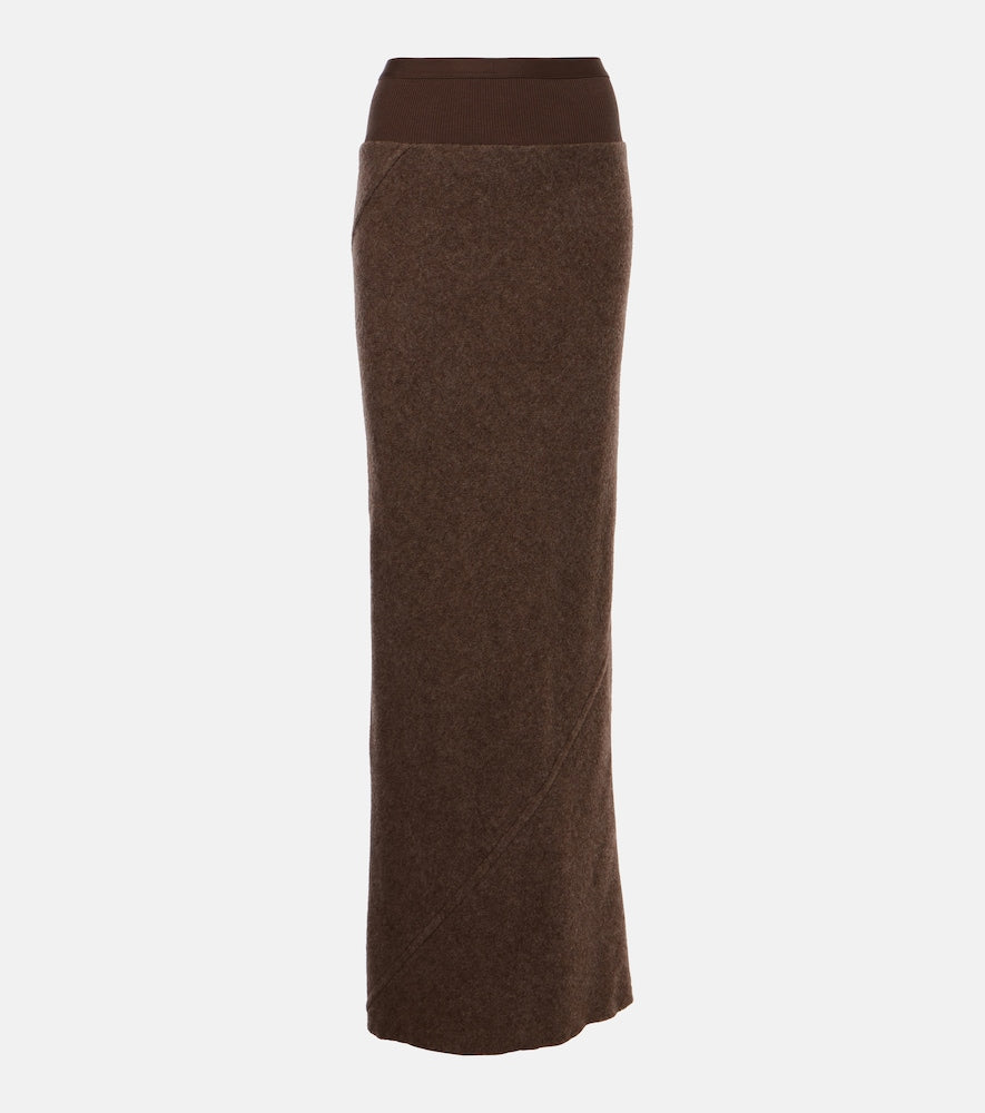 Rick Owens Coda wool maxi skirt - Rick Owens Coda羊毛长裙