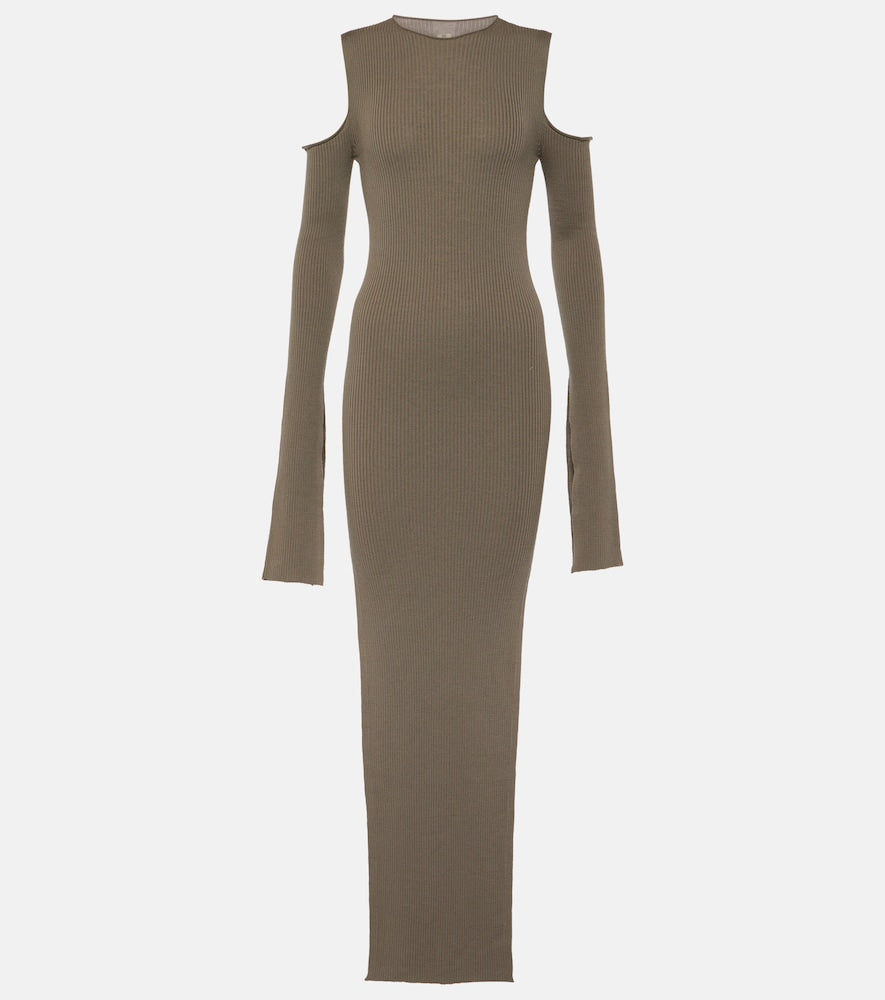 Rick Owens Cutout wool maxi dress. Rick Owens 镂空羊毛长裙