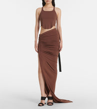 Rick Owens DRKSHDW Edfu cotton jersey maxi skirt