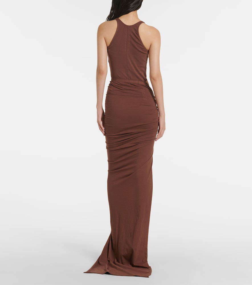 Rick Owens DRKSHDW Edfu cotton jersey maxi skirt