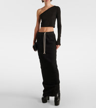 Rick Owens DRKSHDW Pillar denim skirt