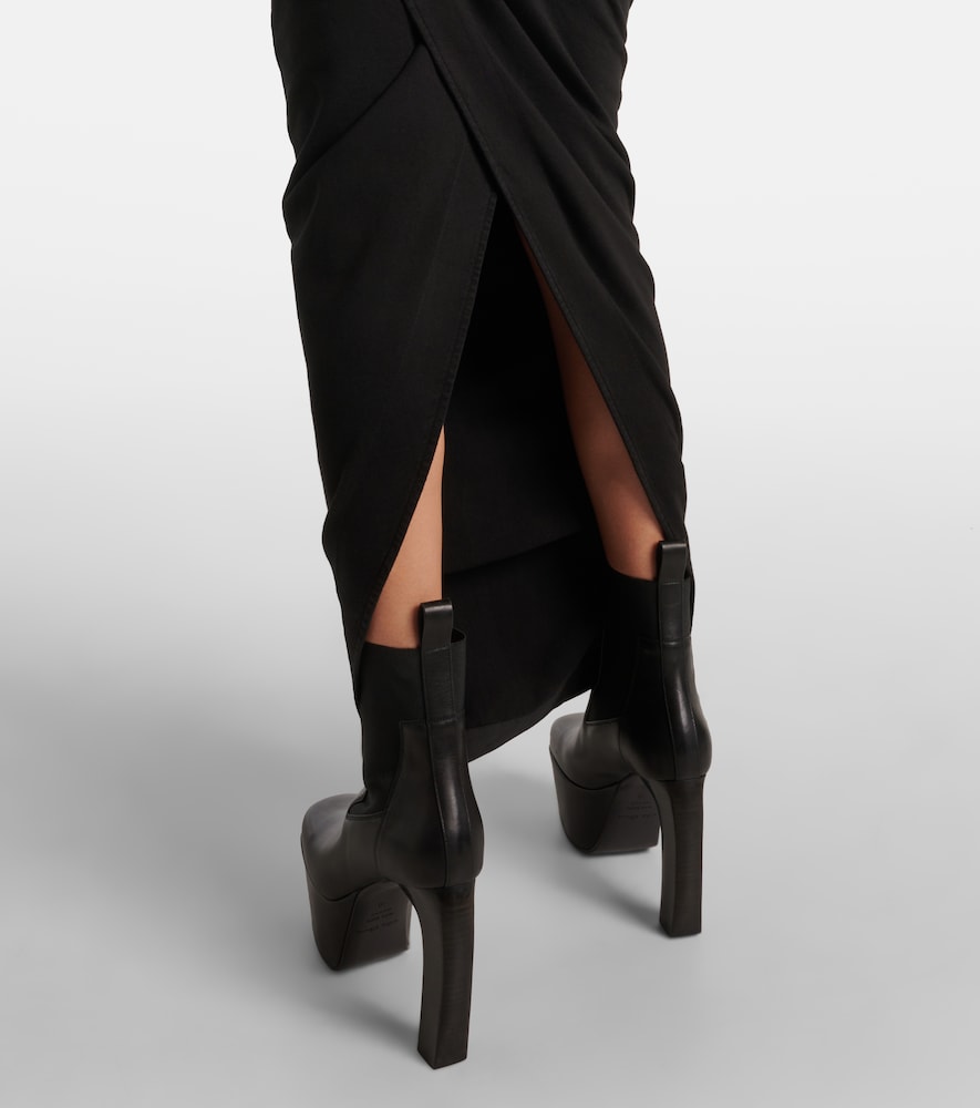 Rick Owens DRKSHDW Pillar denim skirt