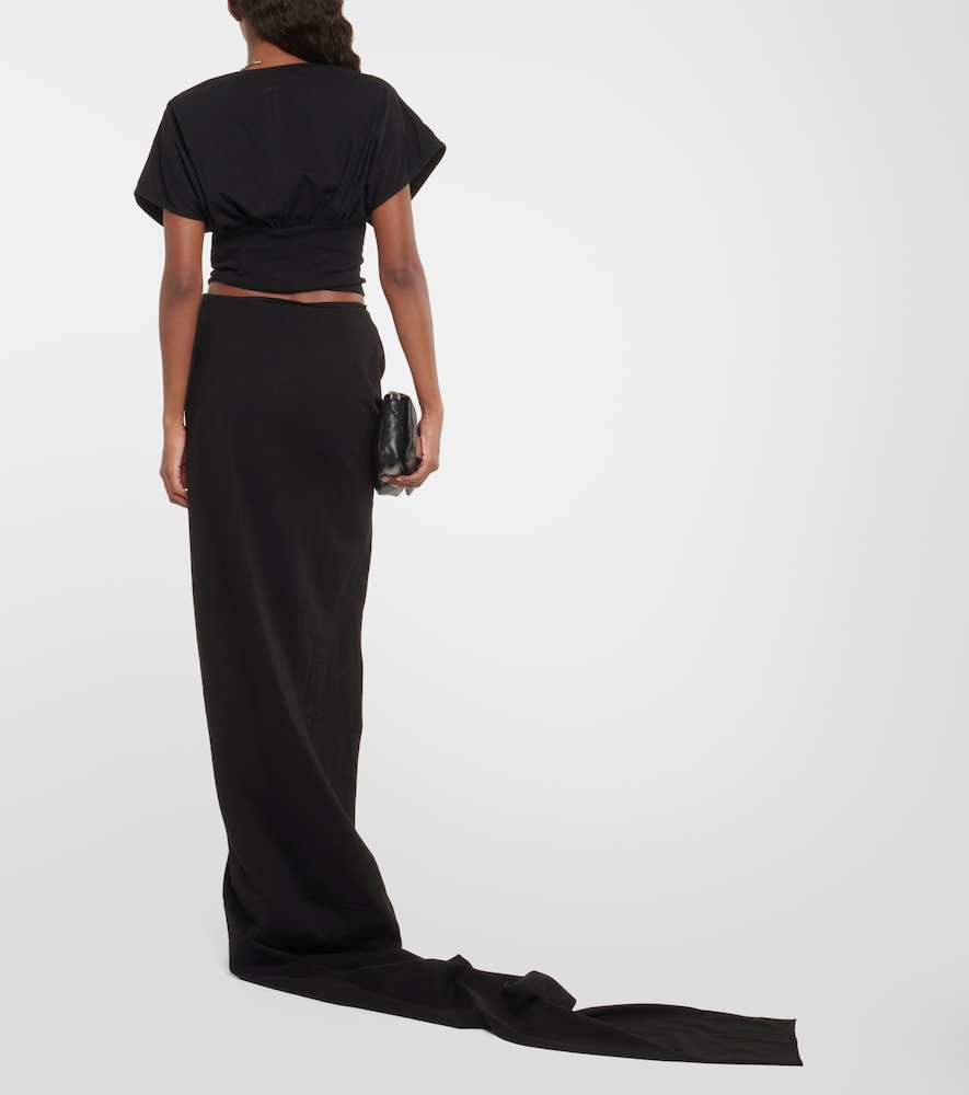 Rick Owens DRKSHDW cotton maxi skirt