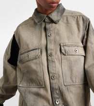 Rick Owens DRKSHDW cropped denim shirt jacket