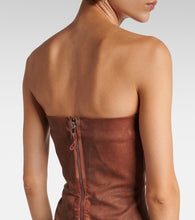 Rick Owens DRKSHDW denim bustier dress
