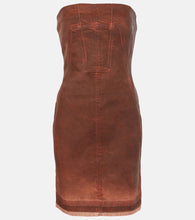 Rick Owens DRKSHDW denim bustier dress. Rick Owens DRKSHDW 牛仔胸衣连衣裙