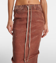 Rick Owens Denim maxi skirt