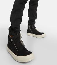 Rick Owens Dunk denim high-top sneakers