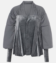 Rick Owens Duvetessa jersey and velvet jacket