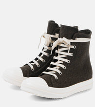 Rick Owens Felt high-top sneakers