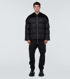 Rick Owens Flight shearling-trimmed down jacket