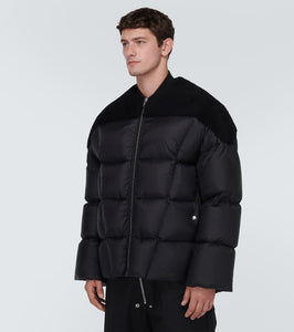 Rick Owens Flight shearling-trimmed down jacket