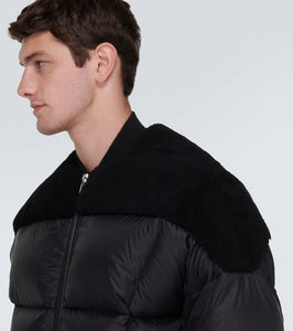 Rick Owens Flight shearling-trimmed down jacket