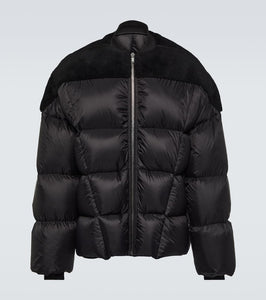 Rick Owens Flight shearling-trimmed down jacket