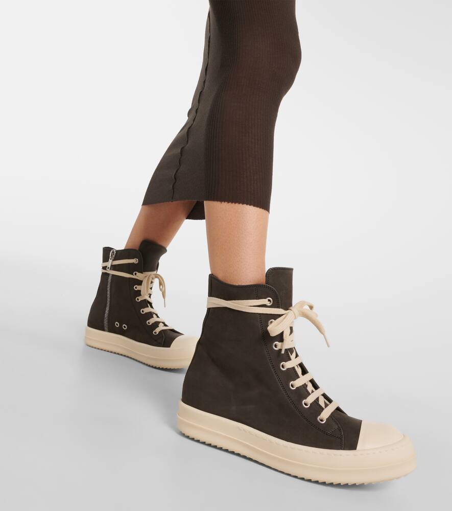 Rick Owens Geobasket suede high-top sneakers