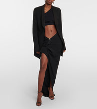 Rick Owens High-rise asymmetric maxi skirt
