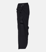 Rick Owens High-rise asymmetric maxi skirt - Rick Owens 高腰不对称长裙