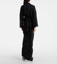 Rick Owens Hollywood charmeuse wrap dress