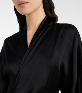 Rick Owens Hollywood charmeuse wrap dress