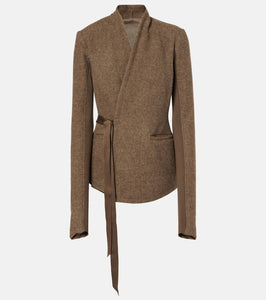 Rick Owens Hollywood wool wrap jacket