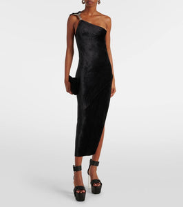 Rick Owens Hydra one-shoulder midi dress