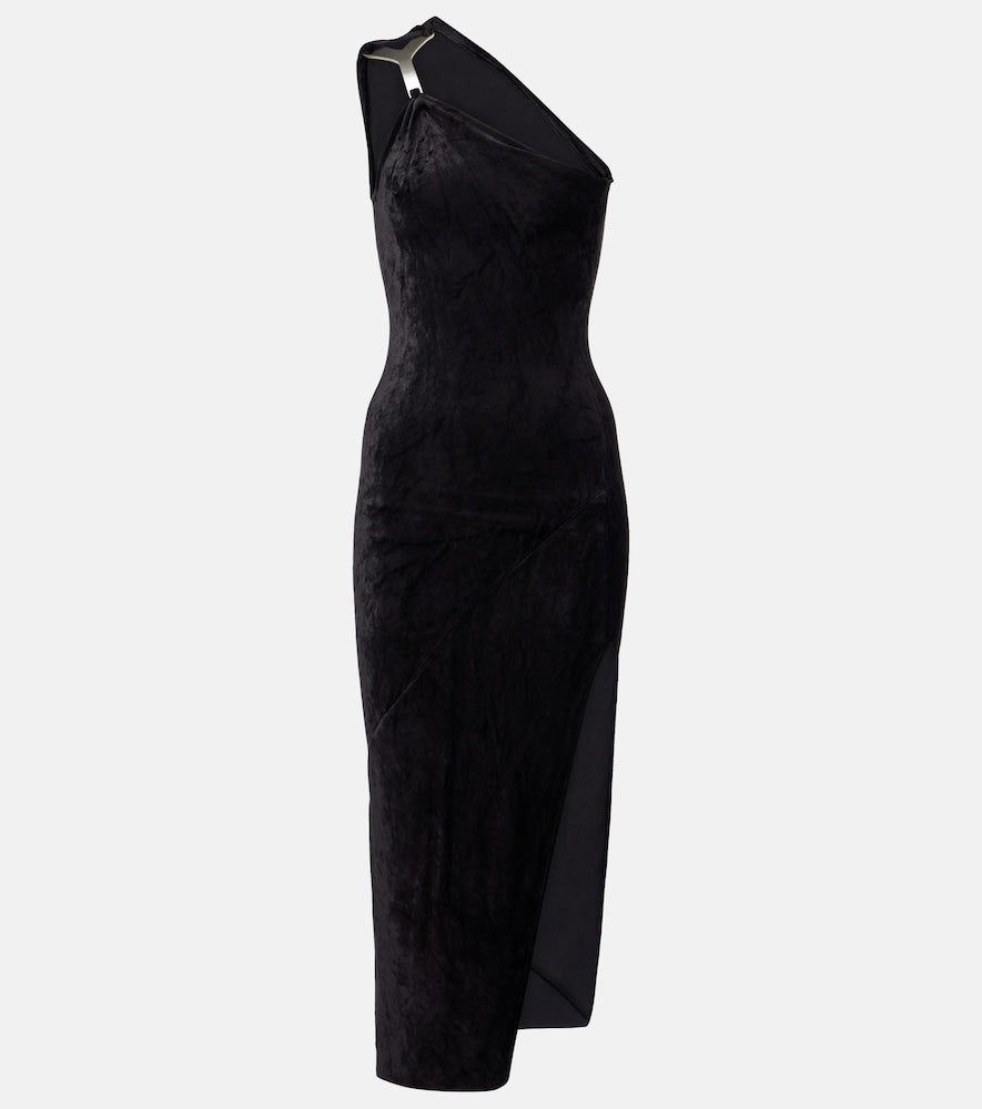 Rick Owens Hydra one-shoulder midi dress. Rick Owens Hydra 单肩中长连衣裙