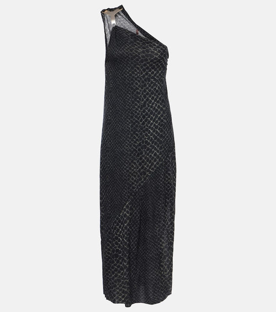 Rick Owens Hydra one-shoulder midi dress
