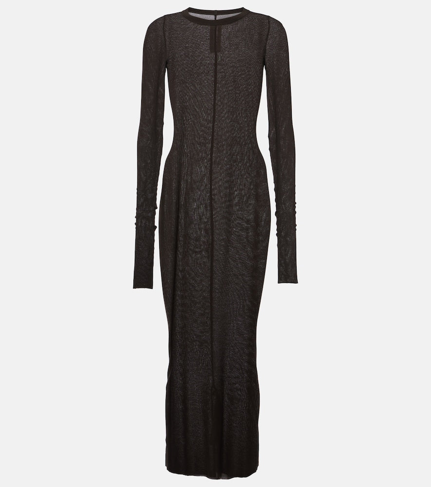 Rick Owens Jersey midi dress. Rick Owens 针织中长连衣裙