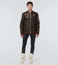 Rick Owens Leather and shearling jacket