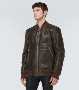 Rick Owens Leather and shearling jacket