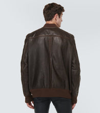 Rick Owens Leather and shearling jacket