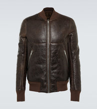 Rick Owens Leather and shearling jacket