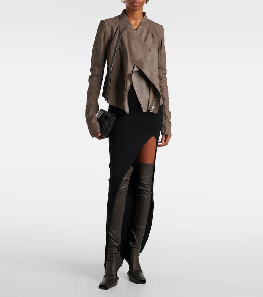 Rick Owens Leather biker jacket