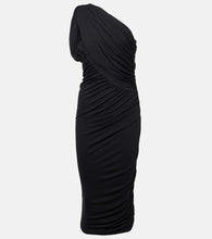 Rick Owens Lilies Amira draped jersey midi dress