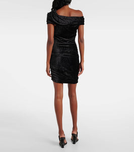 Rick Owens Lilies Lola velvet minidress