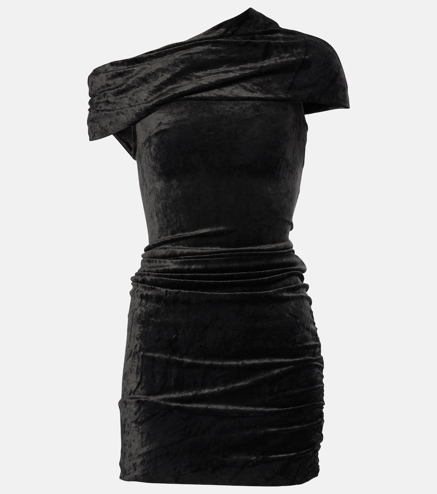 Rick Owens Lilies Lola velvet minidress. Rick Owens Lilies Lola 天鹅绒迷你连衣裙
