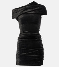 Rick Owens Lilies Lola velvet minidress. Rick Owens Lilies Lola 天鹅绒迷你连衣裙