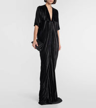 Rick Owens Lilies draped jersey maxi dress
