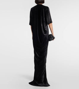 Rick Owens Lilies draped jersey maxi dress