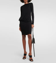 Rick Owens Lilies draped jersey midi dress
